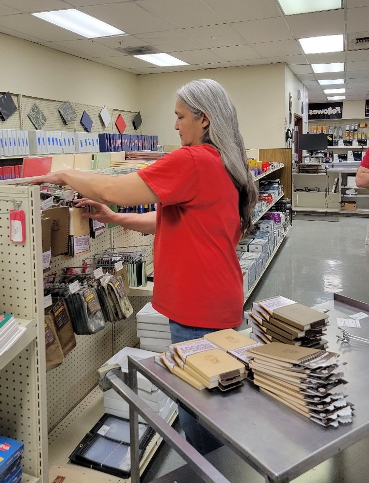 Norma Rice Merchandising Shelves at Davis Monthan AFB Base Supply Center